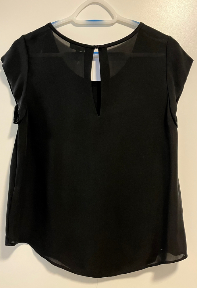 Joie Schwarzes Seidenhemd