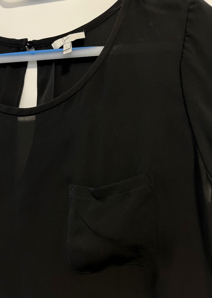 Joie Schwarzes Seidenhemd