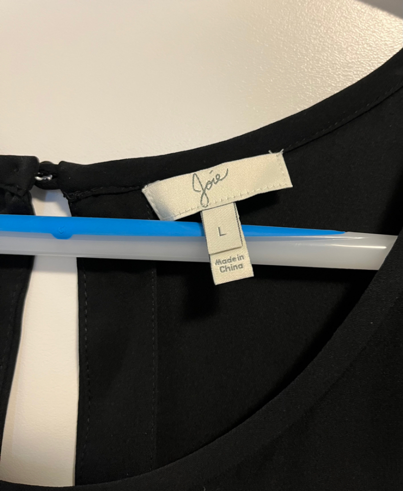 Joie Schwarzes Seidenhemd