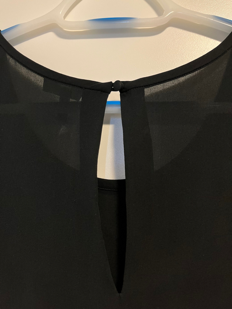 Joie Schwarzes Seidenhemd