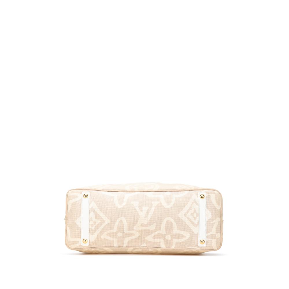 Louis Vuitton B Louis Vuitton Brown Beige Canvas Fabric Monogram Tahitienne Cabas GM France