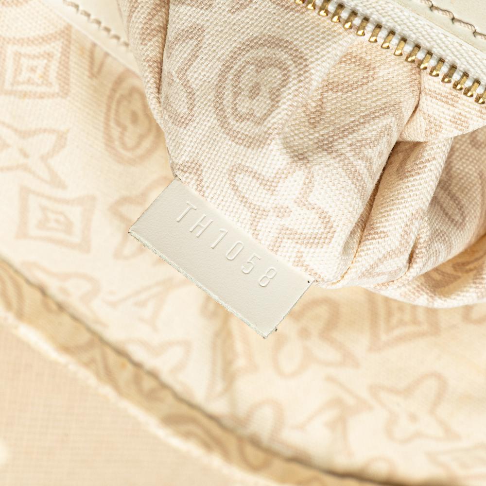 Louis Vuitton B Louis Vuitton Brown Beige Canvas Fabric Monogram Tahitienne Cabas GM France
