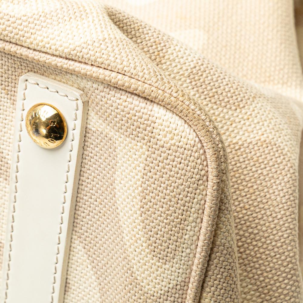 Louis Vuitton B Louis Vuitton Brown Beige Canvas Fabric Monogram Tahitienne Cabas GM France