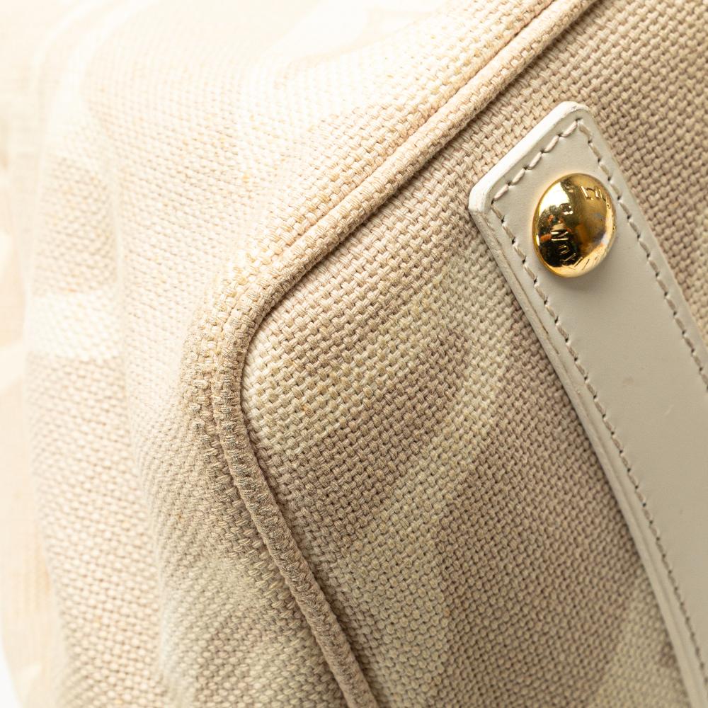 Louis Vuitton B Louis Vuitton Brown Beige Canvas Fabric Monogram Tahitienne Cabas GM France