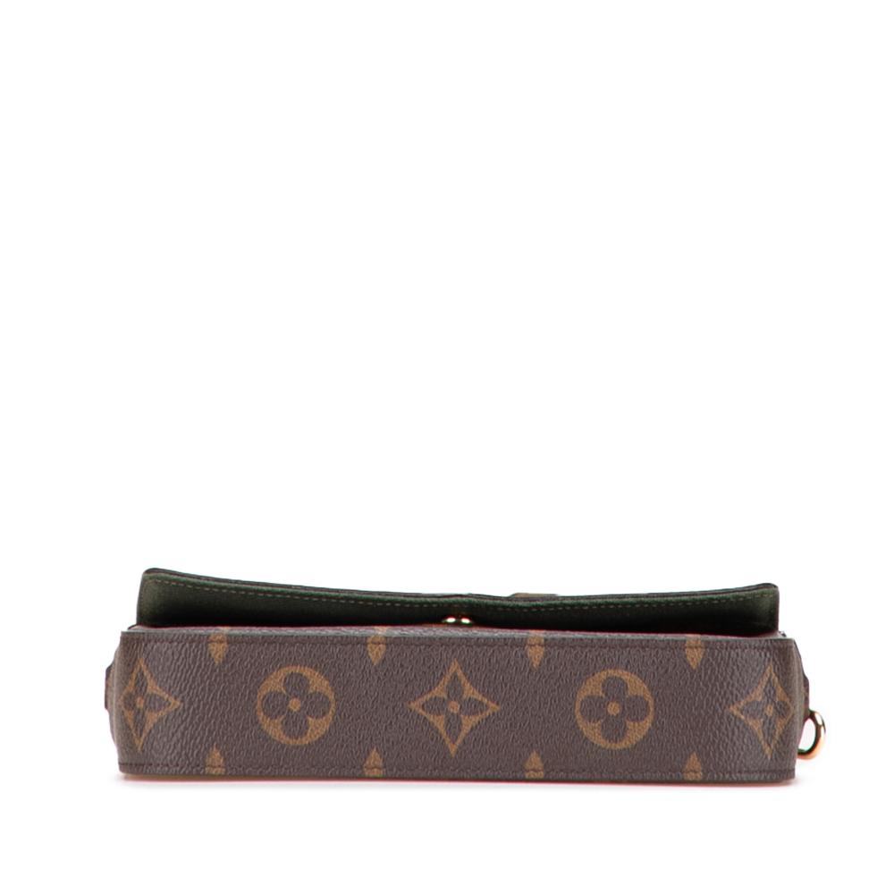 Louis Vuitton B Louis Vuitton Brown Monogram Canvas Canvas Monogram Felicie Strap And Go Italy