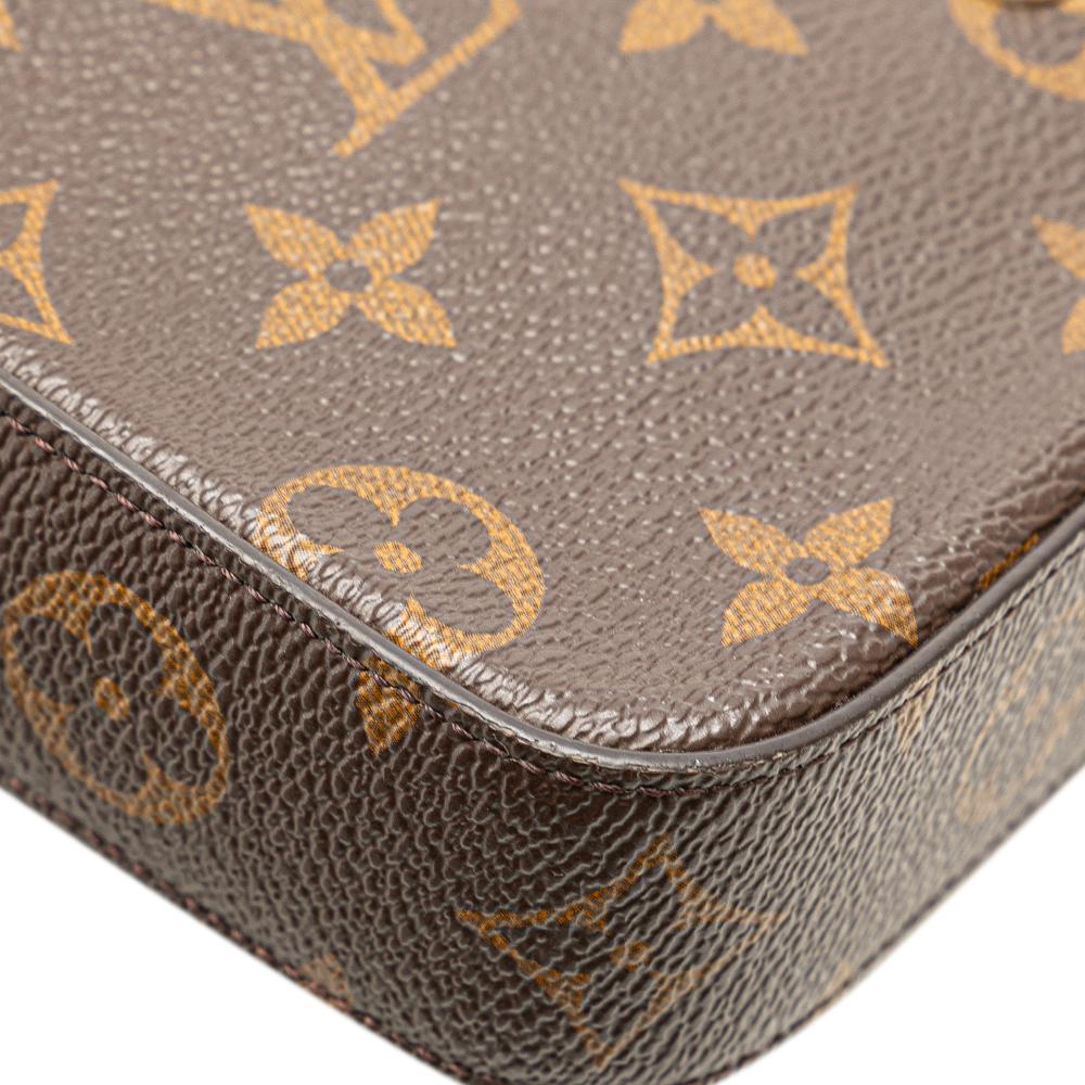 Louis Vuitton B Louis Vuitton Brown Monogram Canvas Canvas Monogram Felicie Strap And Go Italy