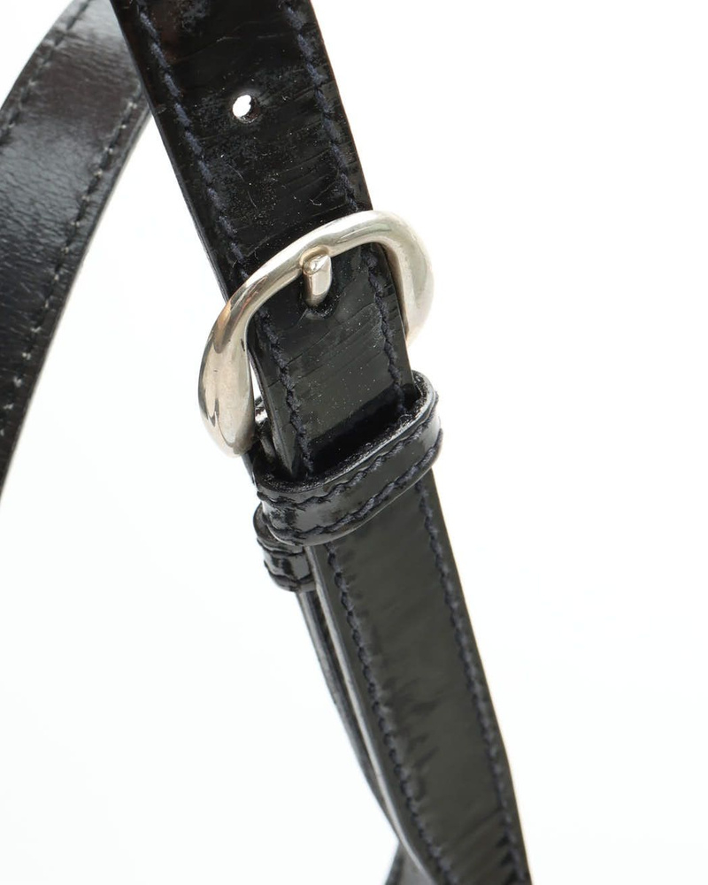 Gucci Web Patent Bucket Bag