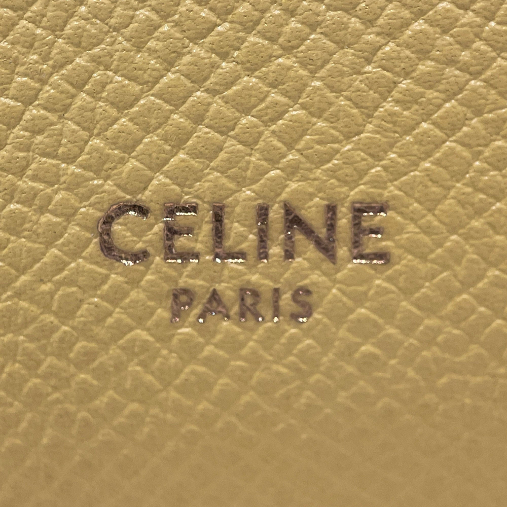 Celine Belt Bag Nano Grained Calfskin Leather 3-Ways Tote Bag Yellow