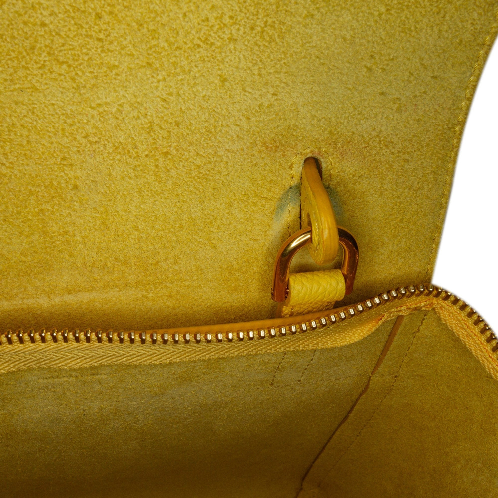 Celine Belt Bag Nano Grained Calfskin Leather 3-Ways Tote Bag Yellow