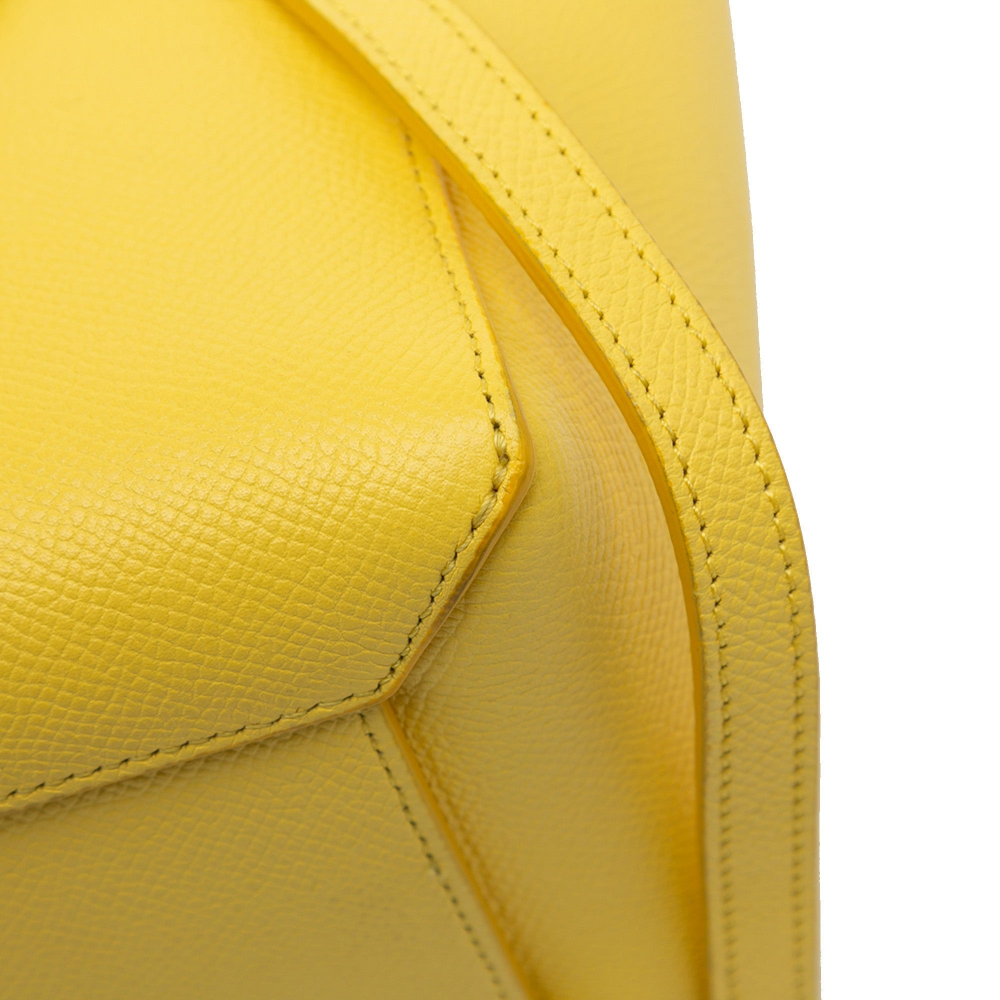 Celine Belt Bag Nano Grained Calfskin Leather 3-Ways Tote Bag Yellow