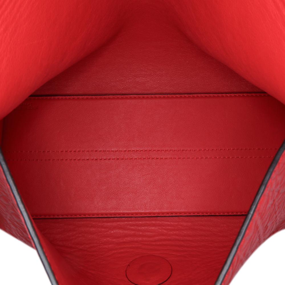 Loewe B LOEWE Red Calf Leather Repeat Anagram Avenue Crossbody Spain