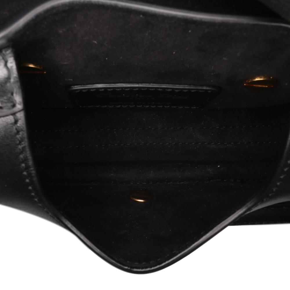 Christian Dior AB Dior Black Calf Leather Micro skin Bobby Crossbody Italy