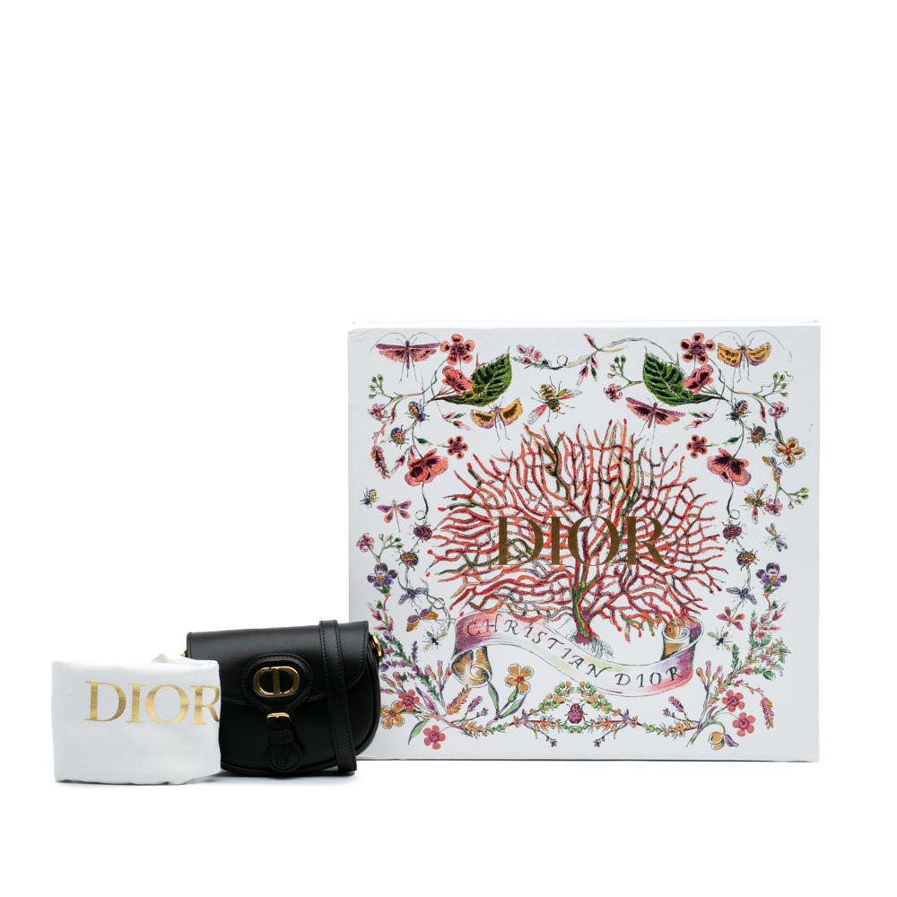 Christian Dior AB Dior Black Calf Leather Micro skin Bobby Crossbody Italy