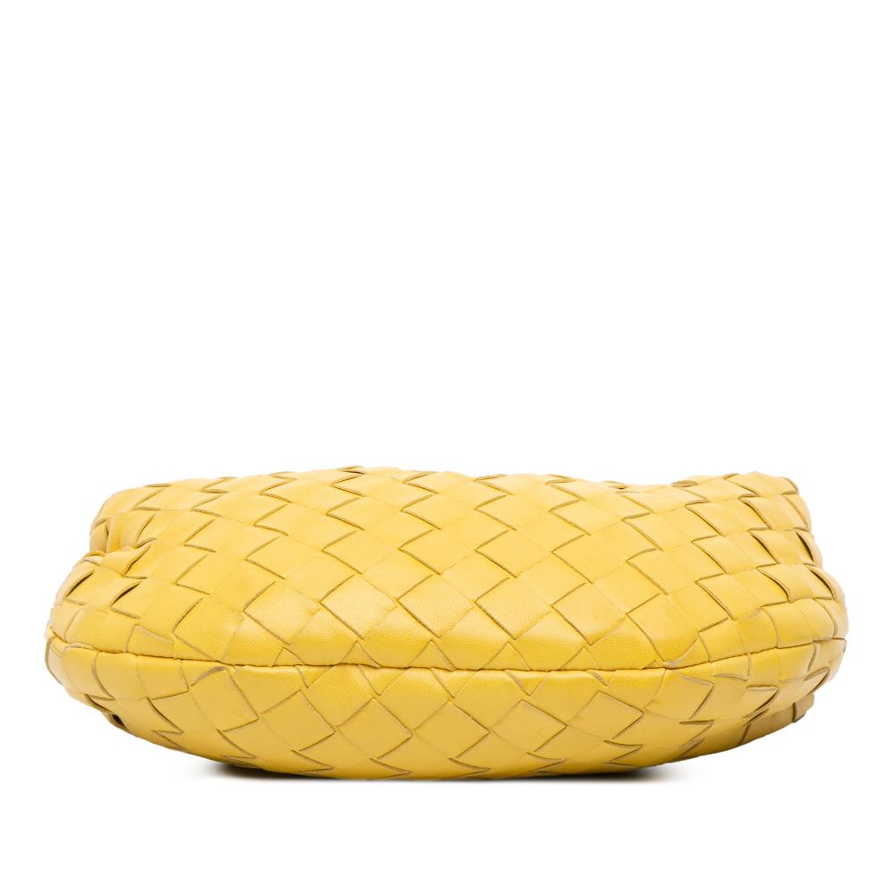 Bottega Veneta B Bottega Veneta Yellow Mustard Nappa Leather Leather Mini Nappa Intrecciato Jodie Italy