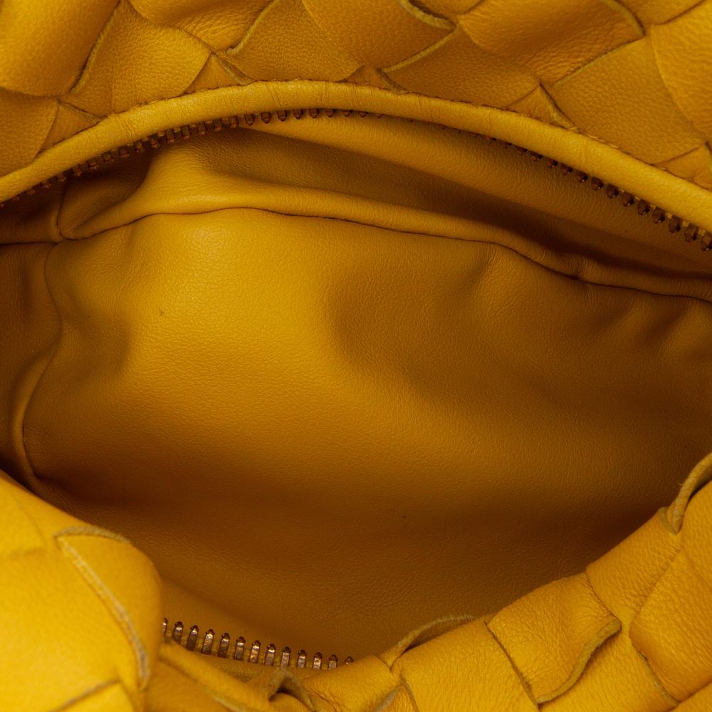 Bottega Veneta B Bottega Veneta Yellow Mustard Nappa Leather Leather Mini Nappa Intrecciato Jodie Italy