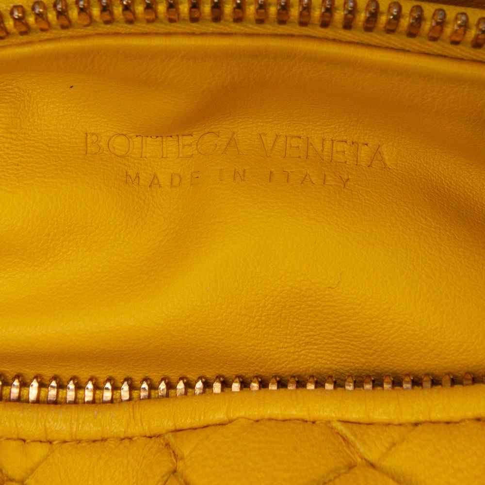 Bottega Veneta B Bottega Veneta Yellow Mustard Nappa Leather Leather Mini Nappa Intrecciato Jodie Italy