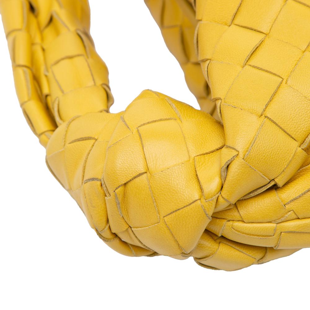 Bottega Veneta B Bottega Veneta Yellow Mustard Nappa Leather Leather Mini Nappa Intrecciato Jodie Italy
