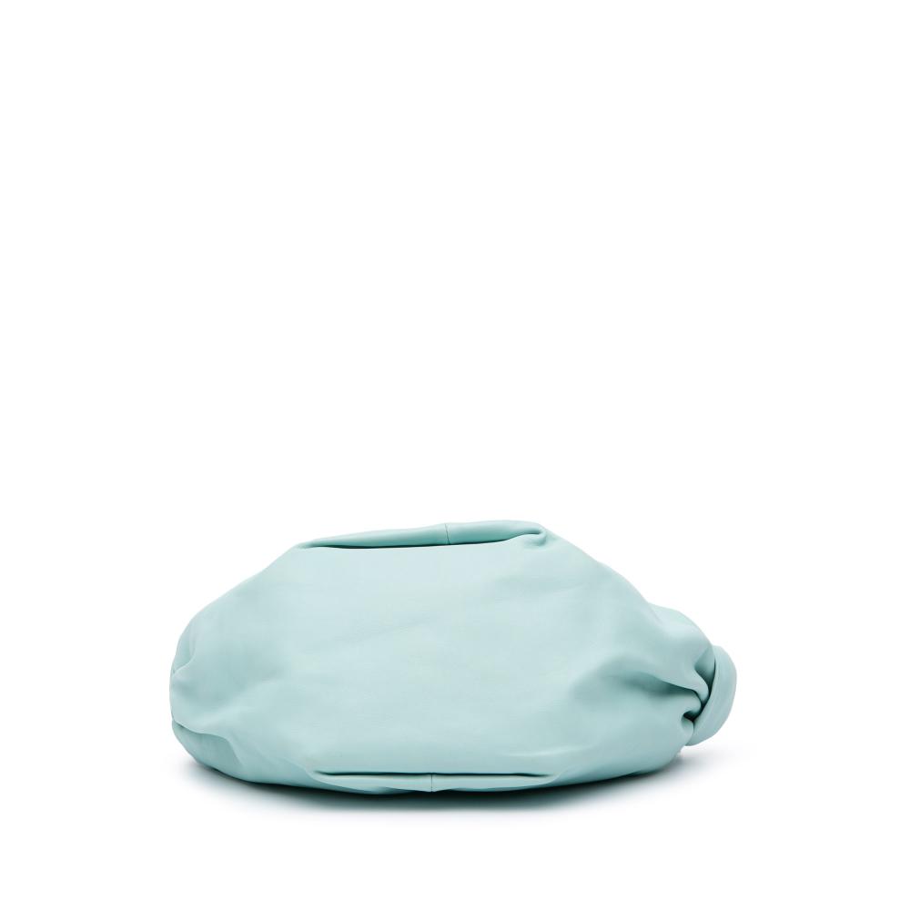 Bottega Veneta B Bottega Veneta Blue Light Blue Calf Leather Mini skin Double Knot Bag Italy