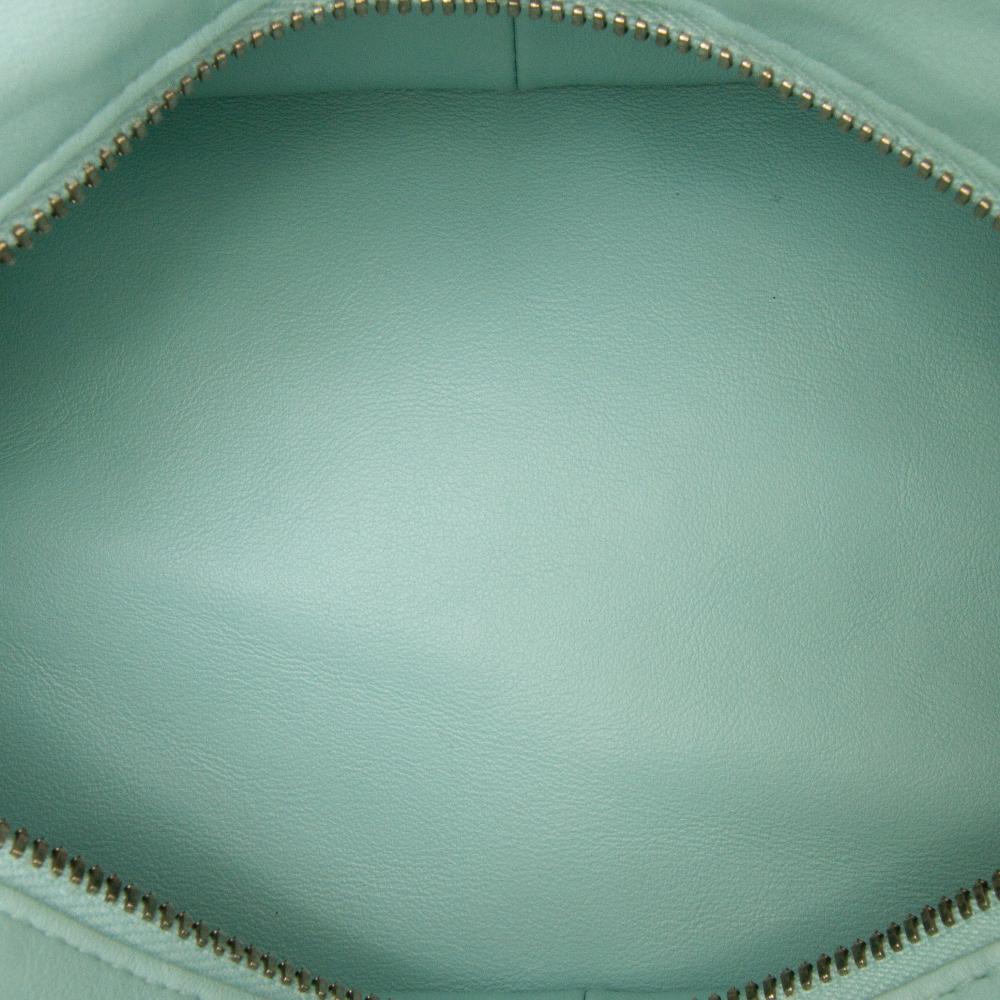 Bottega Veneta B Bottega Veneta Blue Light Blue Calf Leather Mini skin Double Knot Bag Italy