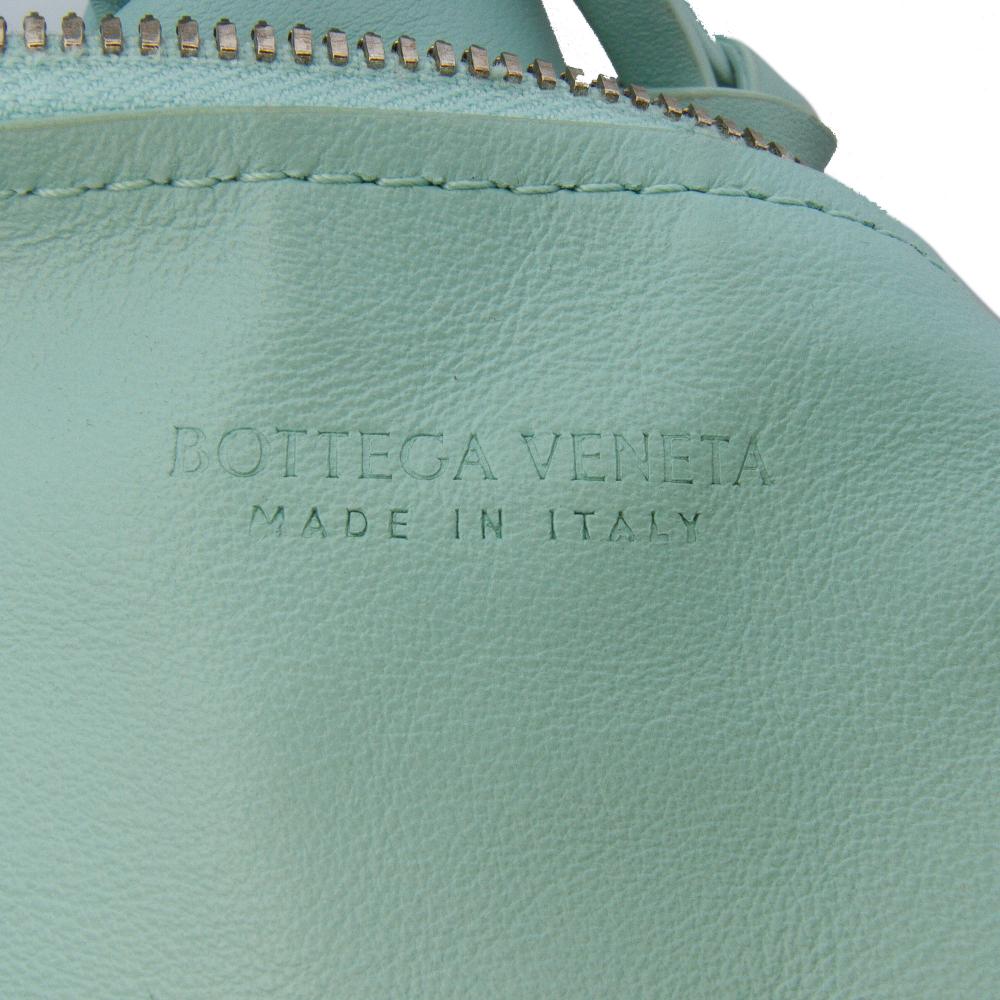Bottega Veneta B Bottega Veneta Blue Light Blue Calf Leather Mini skin Double Knot Bag Italy