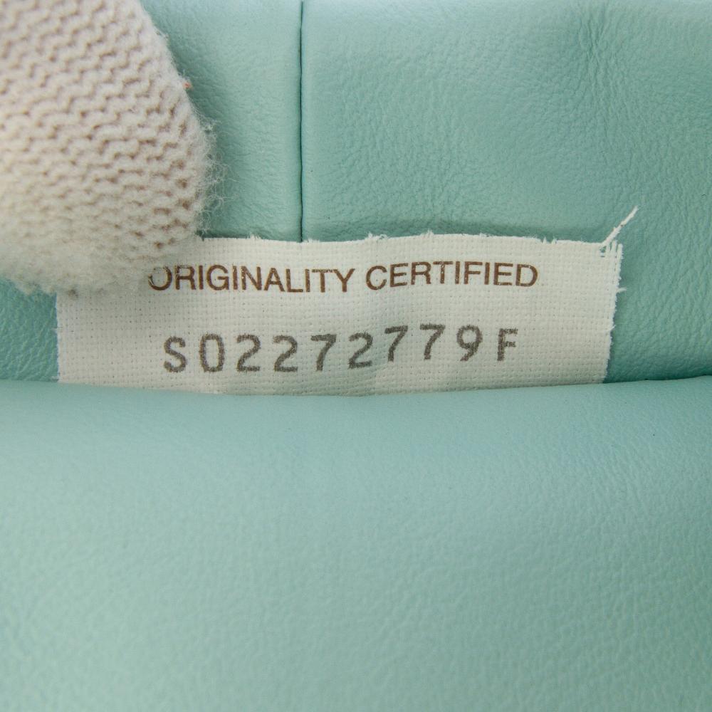 Bottega Veneta B Bottega Veneta Blue Light Blue Calf Leather Mini skin Double Knot Bag Italy