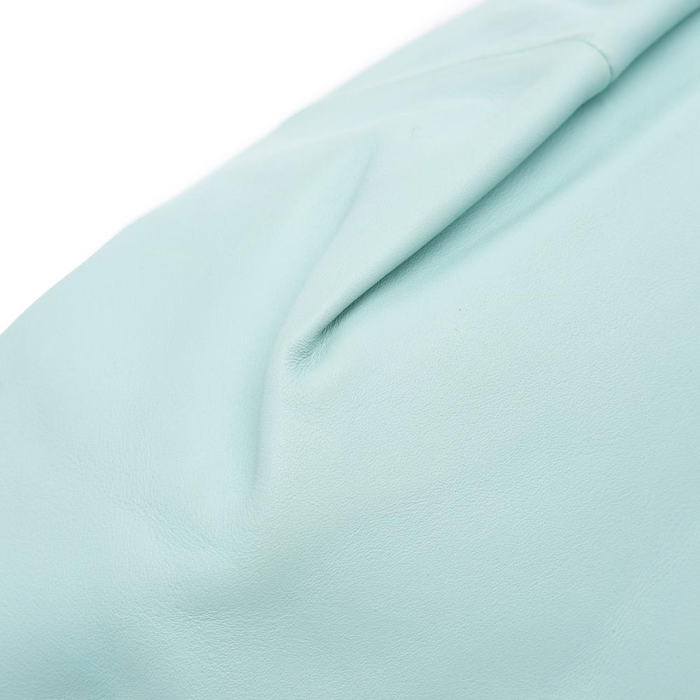 Bottega Veneta B Bottega Veneta Blue Light Blue Calf Leather Mini skin Double Knot Bag Italy