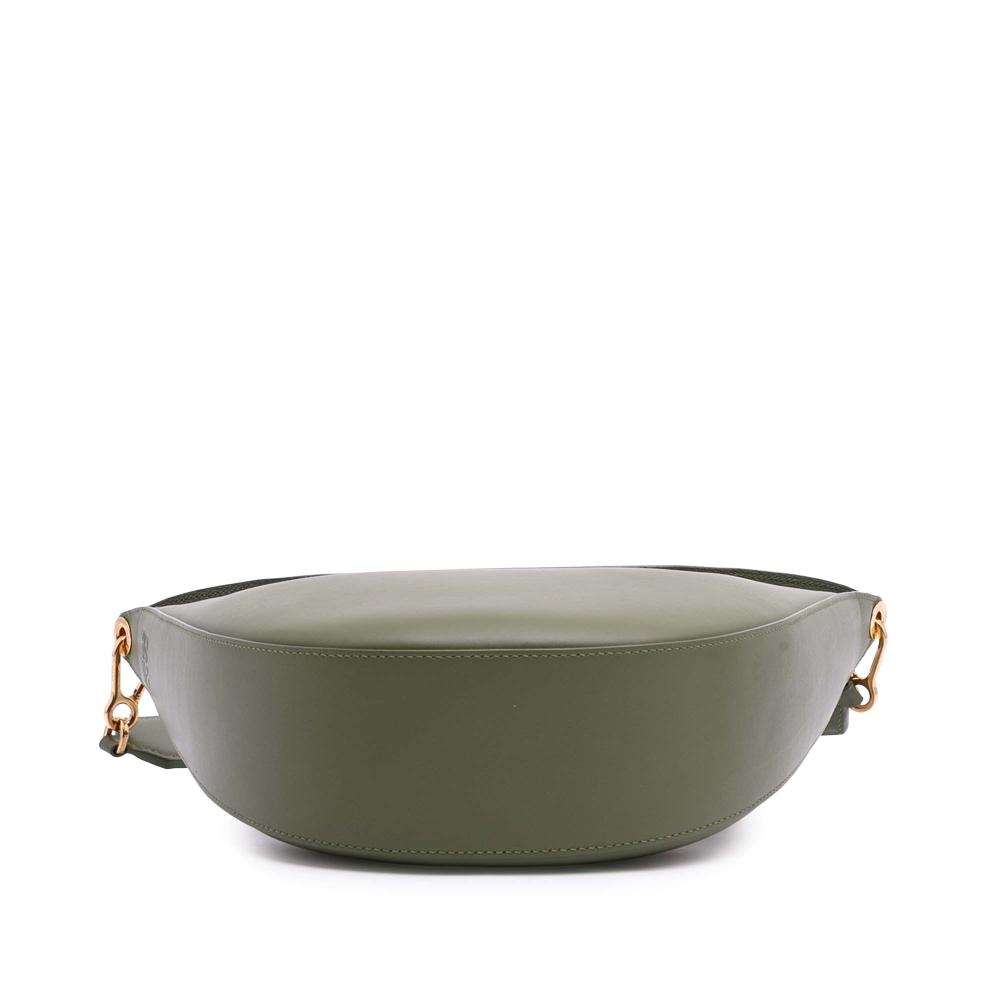 Loewe AB LOEWE Green Dark Green Calf Leather Small Luna Hobo Spain