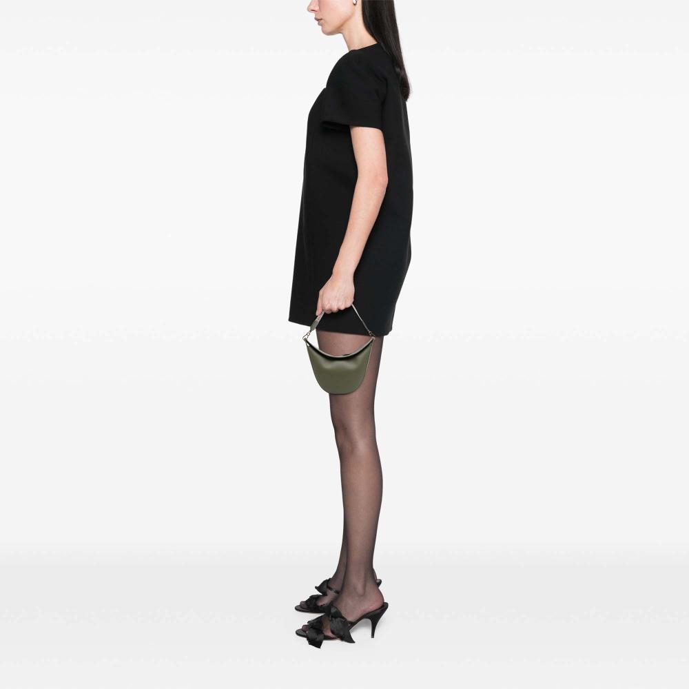 Loewe AB LOEWE Green Dark Green Calf Leather Small Luna Hobo Spain