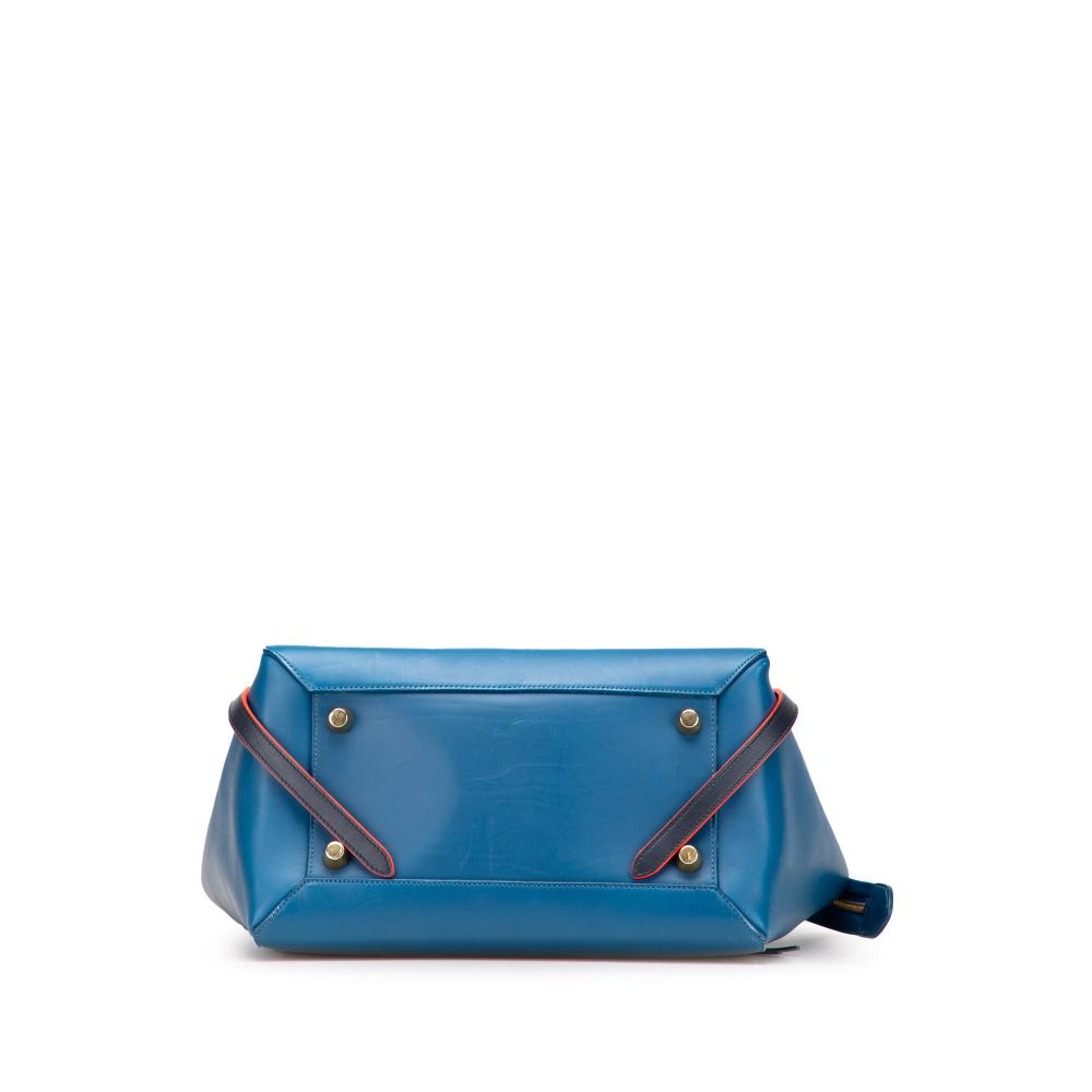 Celine B Celine Blue Calf Leather Mini Tricolor Smooth skin Belt Bag Italy
