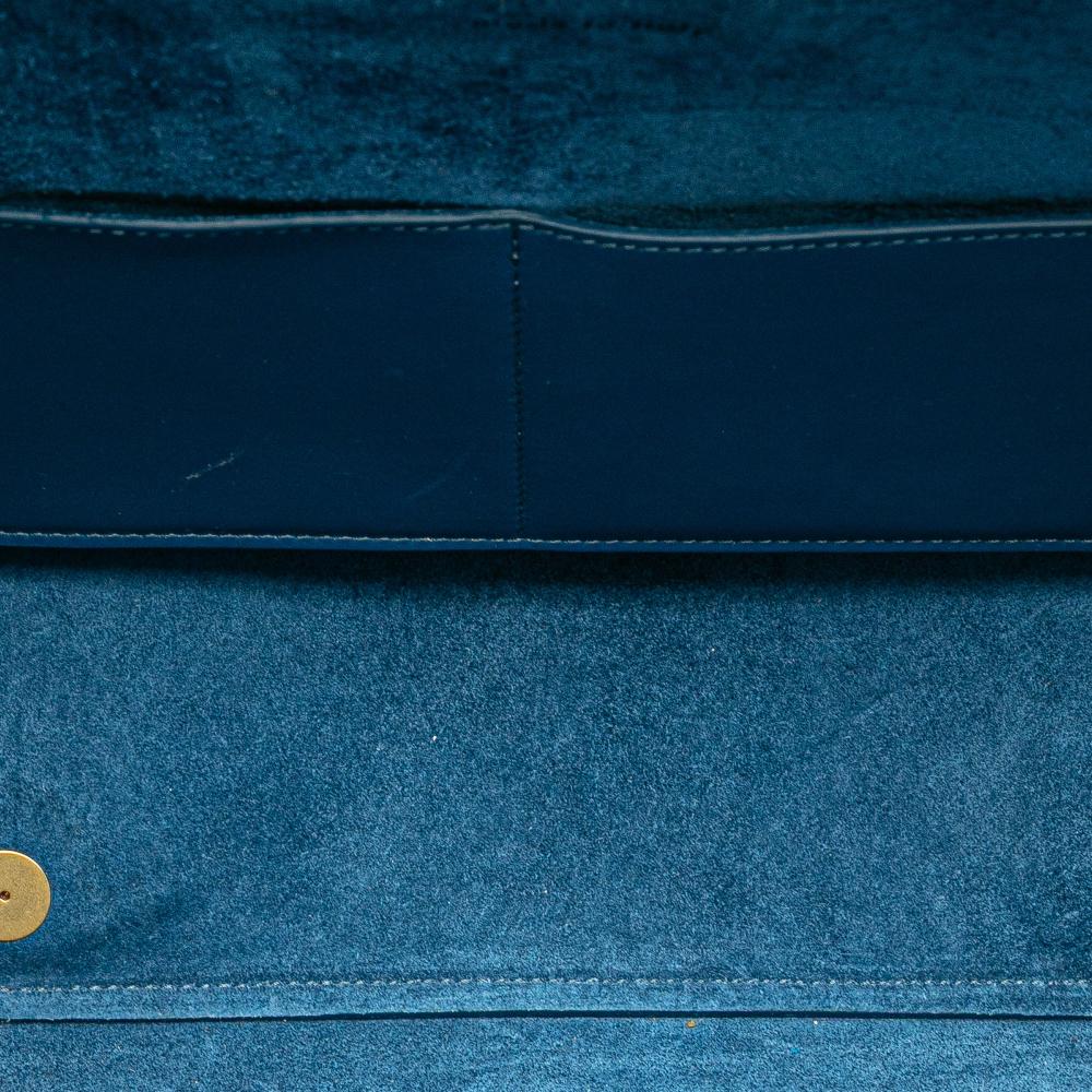 Celine B Celine Blue Calf Leather Mini Tricolor Smooth skin Belt Bag Italy