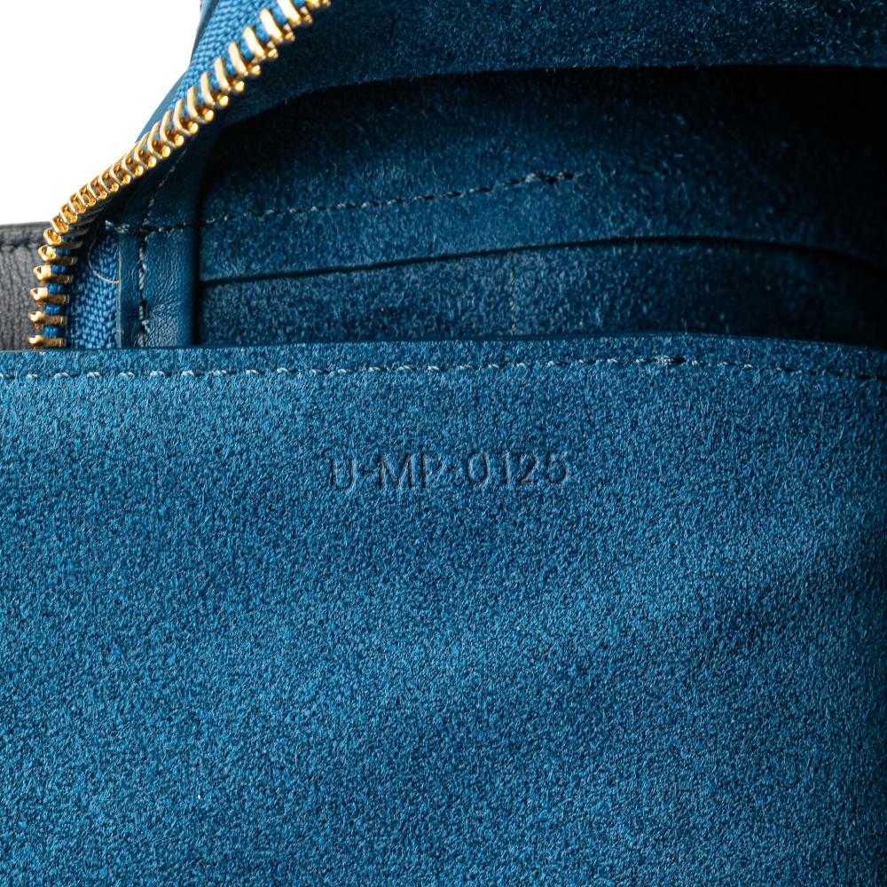 Celine B Celine Blue Calf Leather Mini Tricolor Smooth skin Belt Bag Italy