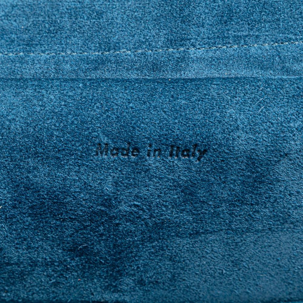 Celine B Celine Blue Calf Leather Mini Tricolor Smooth skin Belt Bag Italy