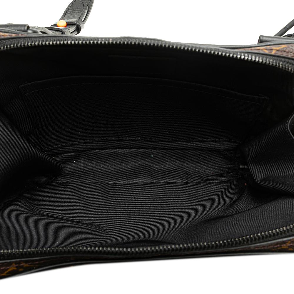 Louis Vuitton B Louis Vuitton Brown with Black Monogram Canvas Canvas Monogram Solar Ray Utility Front Bag France