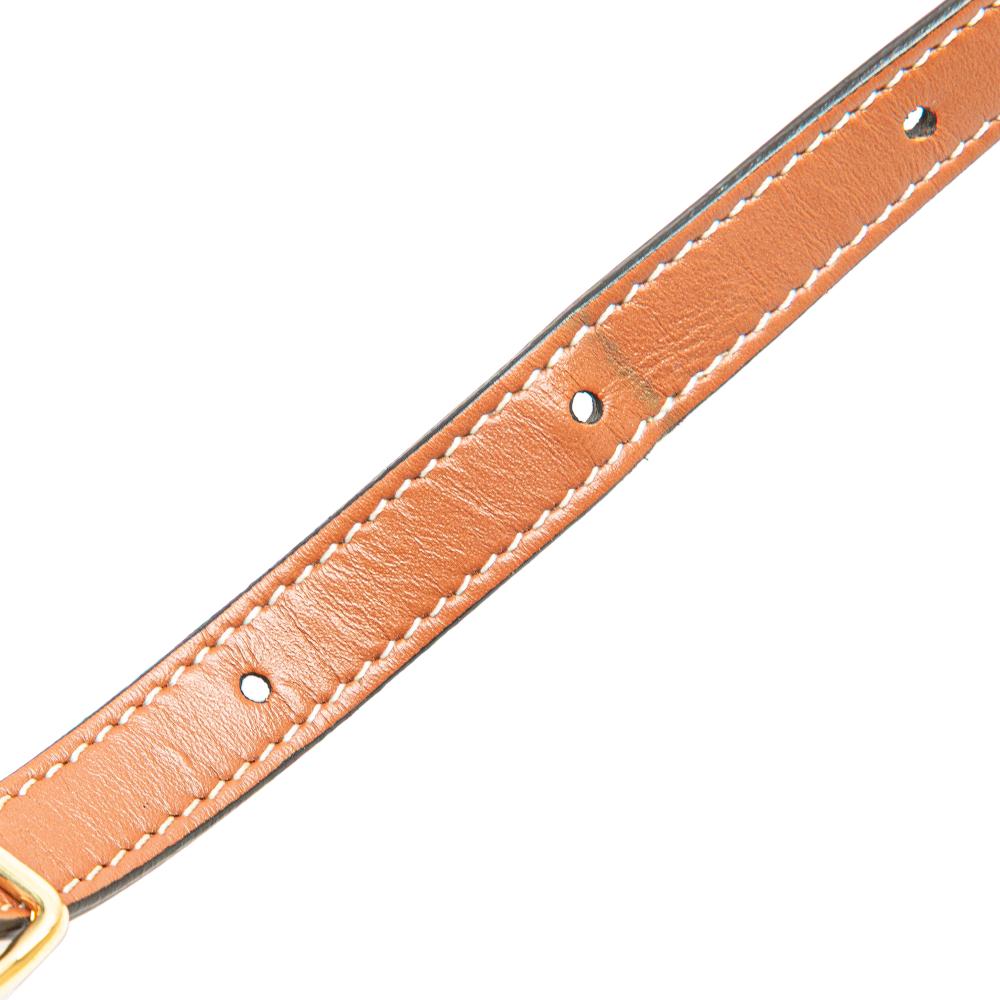 Celine B Celine Brown Dark Brown Coated Canvas Fabric Medium Triomphe Tambour Crossbody Italy