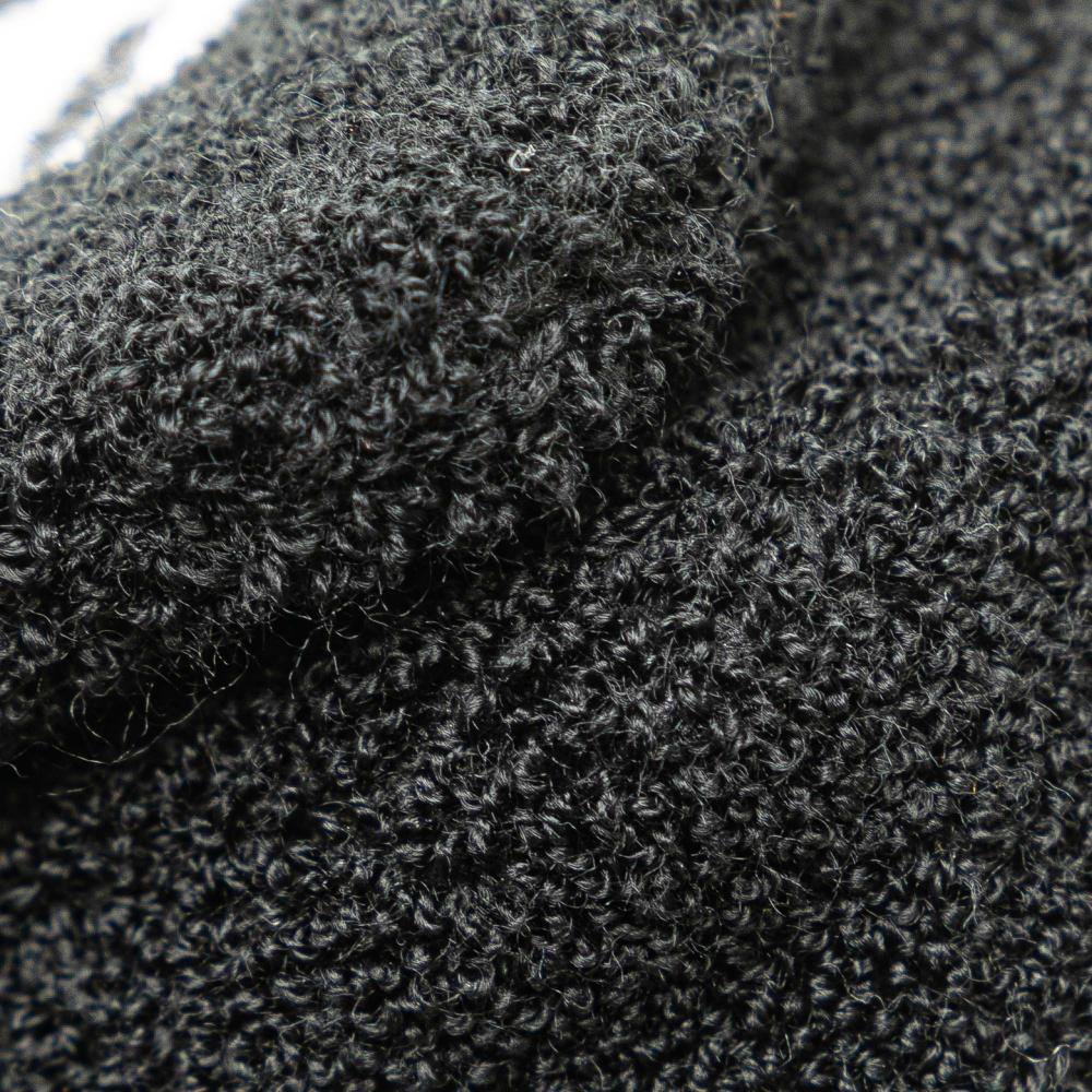 Burberry AB Burberry Black Cotton Fabric Mini Terry Cloth Lola Love Crossbody Italy