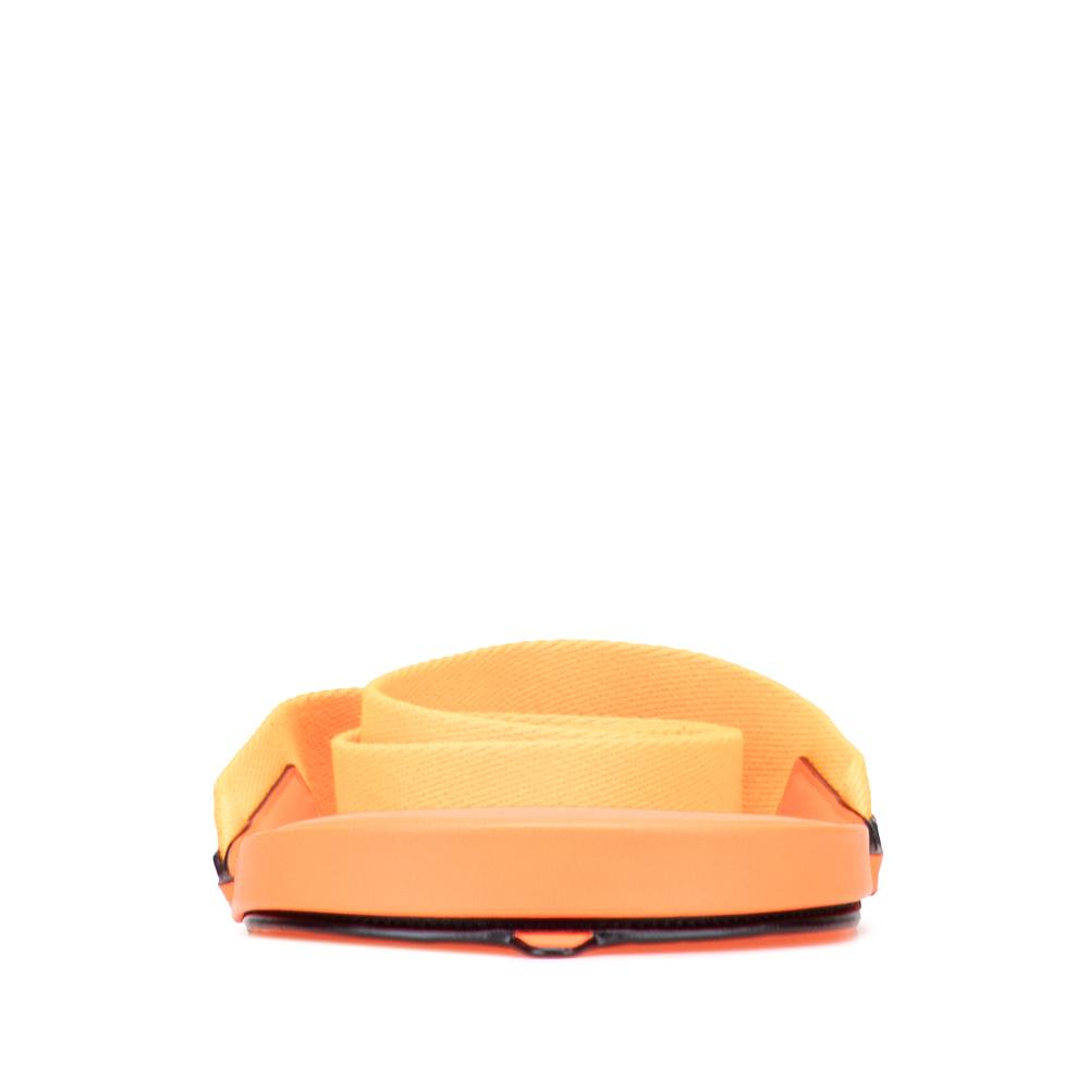 Loewe AB LOEWE Orange Calf Leather Small Soft skin Heel Pouch Spain