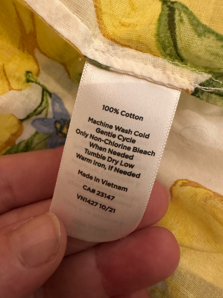 Talbot Runhof Chemisier coton léger citrons