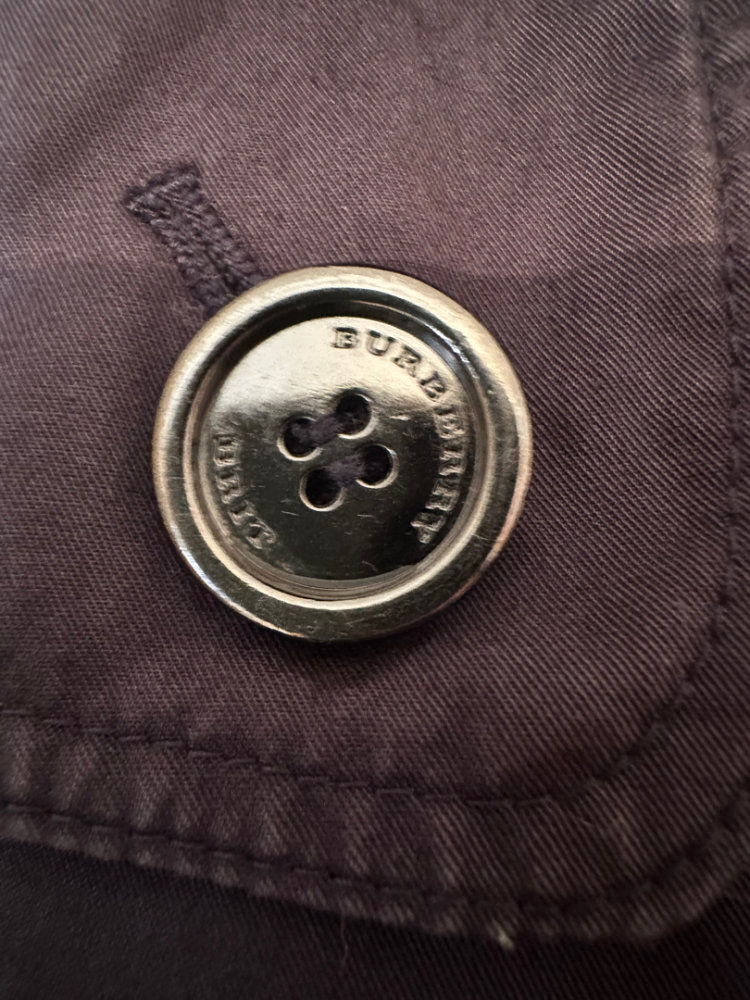 Burberry Brit short navy trench coat