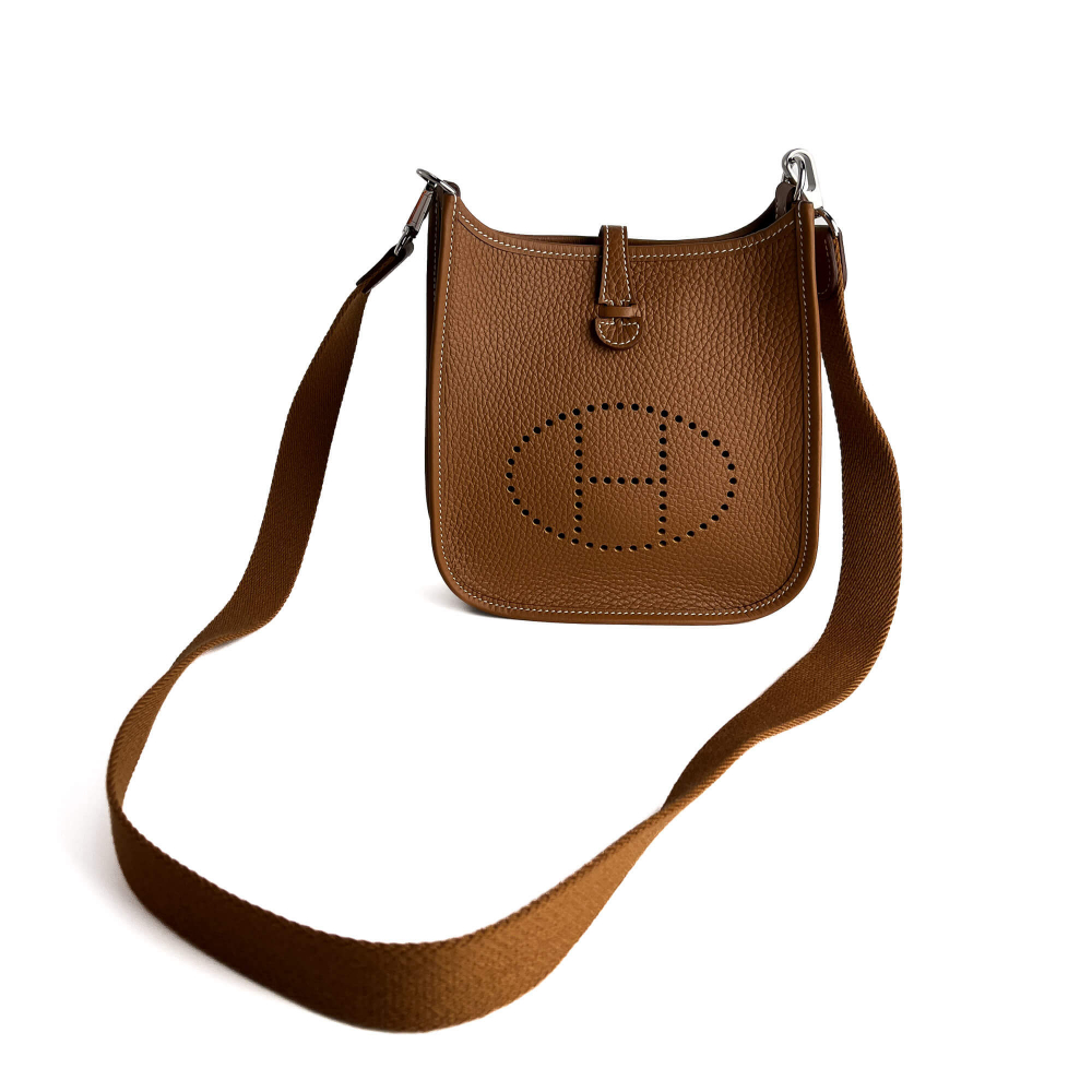 Hermès Evelyne 16 TPM Amazone Taurillon Clemence Leather Hobo Bag Gold