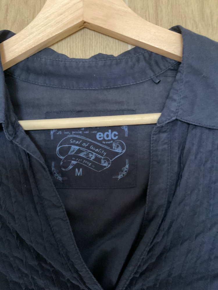 edc youth by esprit Bluse aus feiner Baumwolle blau