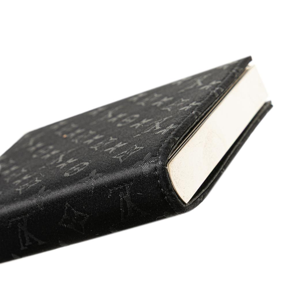 Louis Vuitton AB Louis Vuitton Black Satin Fabric Monogram Mini Ange France