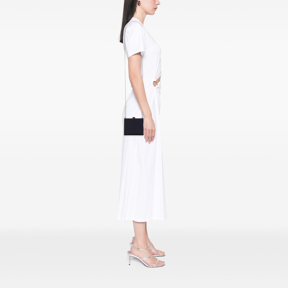 Louis Vuitton AB Louis Vuitton Black Satin Fabric Monogram Mini Ange France