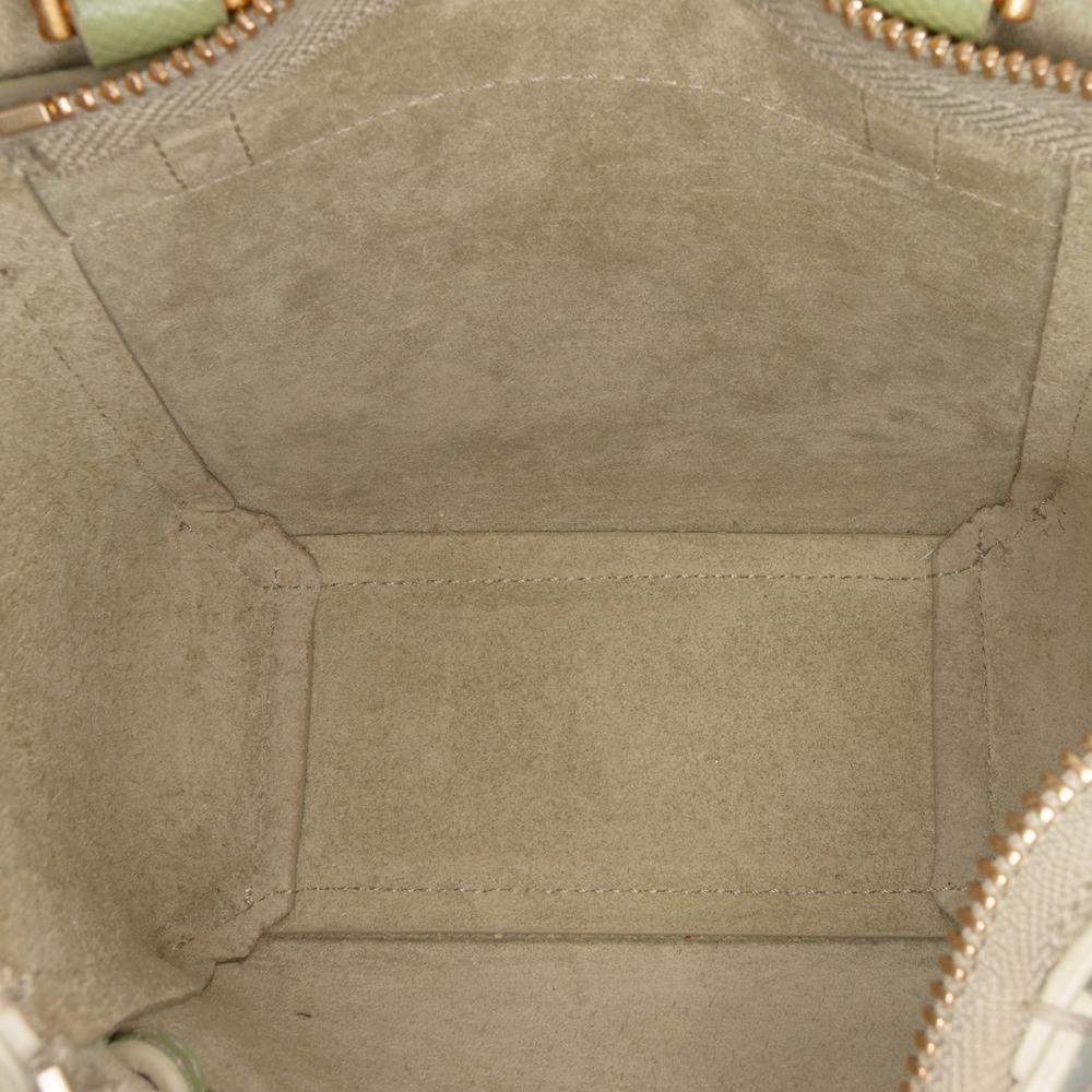 Celine B Celine Green Calf Leather Pico Grained skin Belt Bag Italy