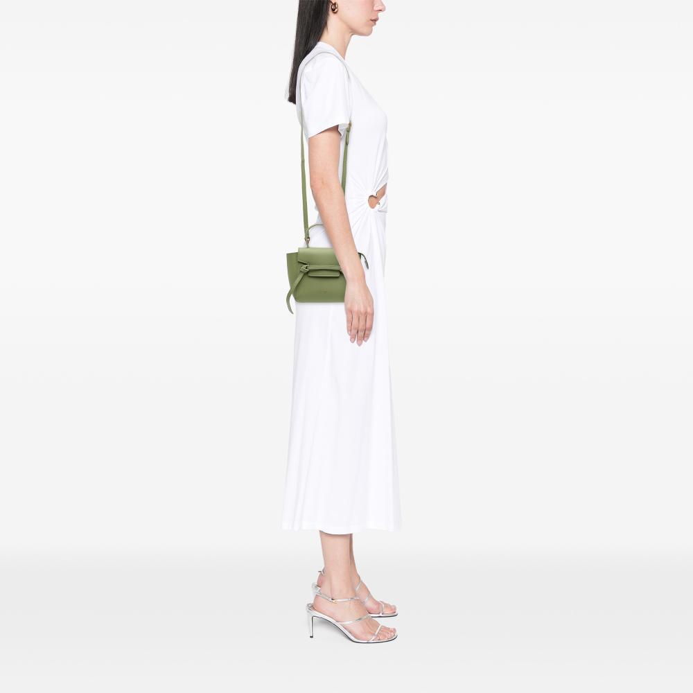 Celine B Celine Green Calf Leather Pico Grained skin Belt Bag Italy