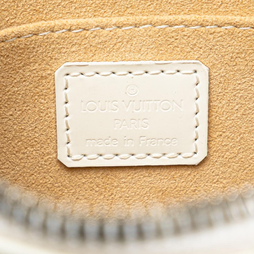 Louis Vuitton B Louis Vuitton White with Brown Light Brown Calf Leather Stephen Sprouse Graffiti Alma PM France