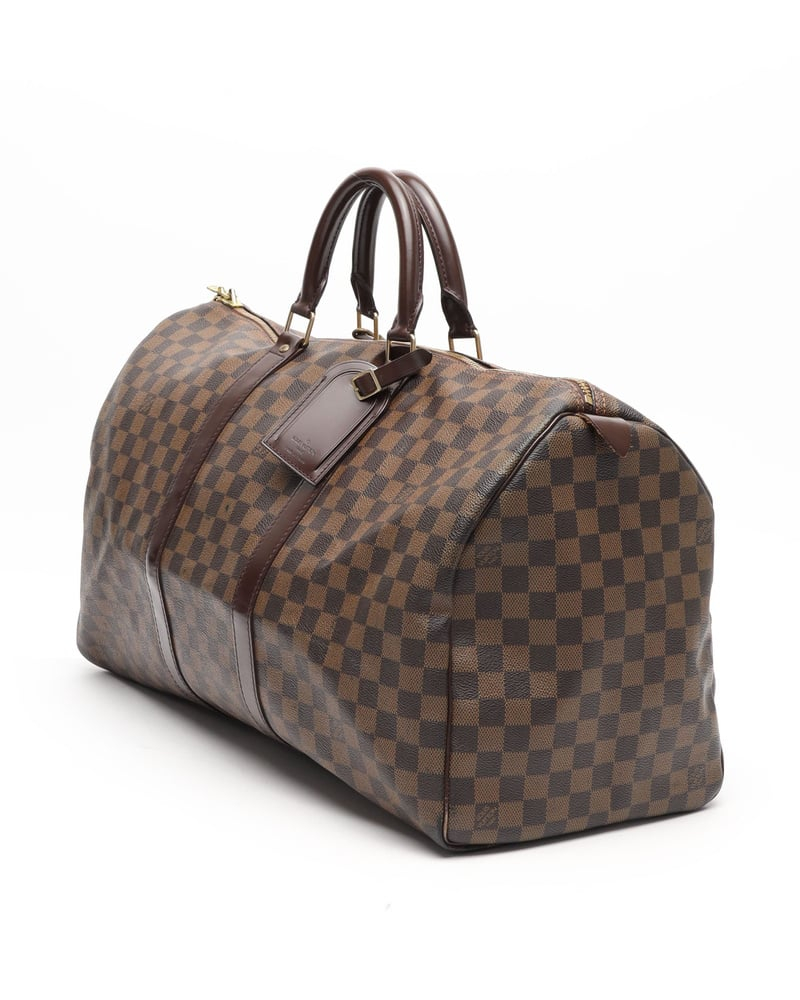 Louis Vuitton Damier Ebene Keepall 50 Weekend Bag