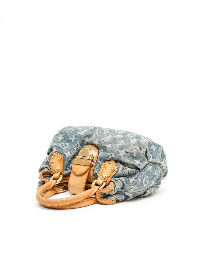 Louis Vuitton Monogram Denim Pleaty Handbag