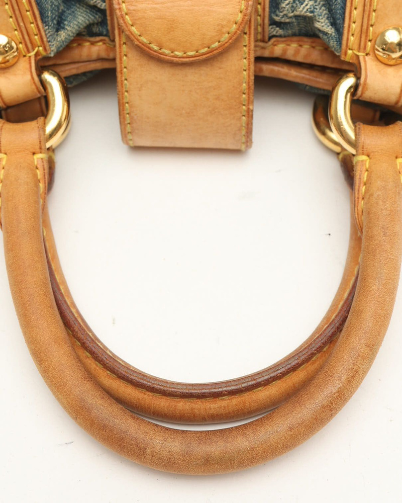 Louis Vuitton Monogram Denim Pleaty Handbag