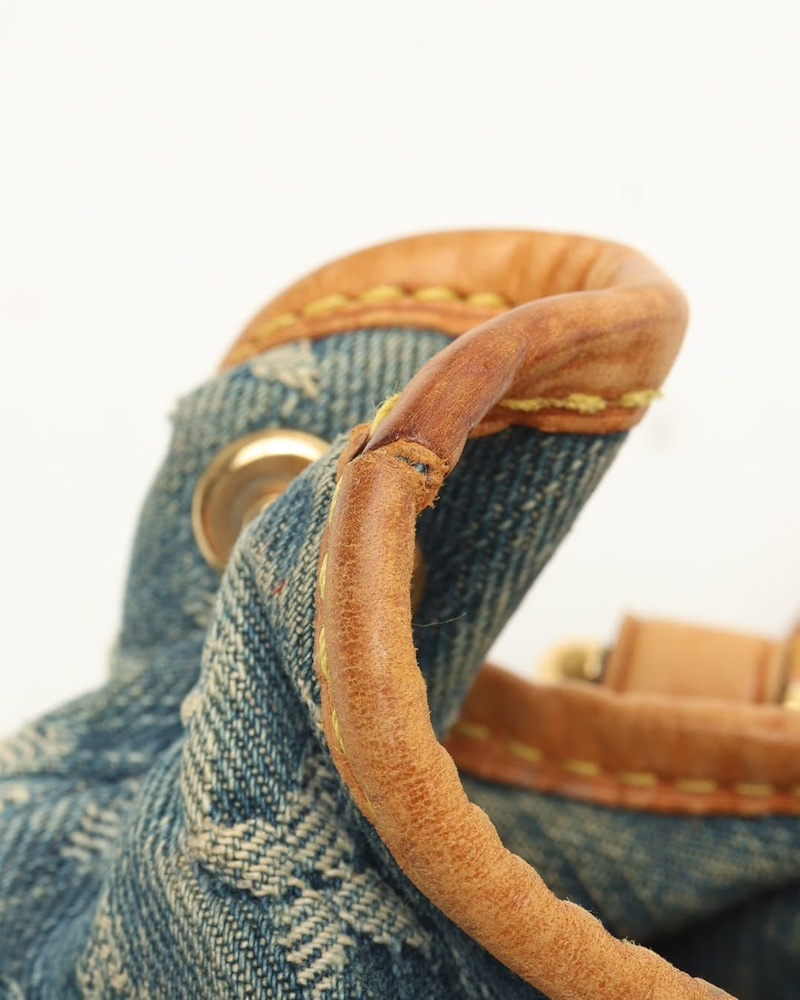 Louis Vuitton Monogram Denim Pleaty Handbag