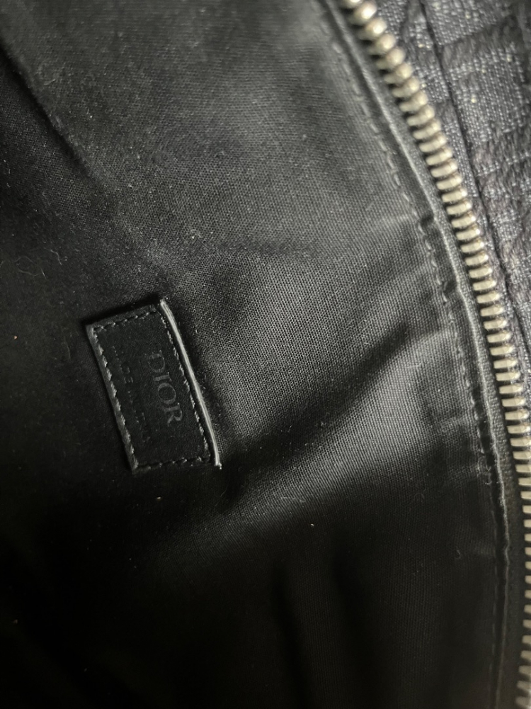 Christian Dior Satteltasche , schwarz Oblique Jacquard